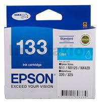 Genuine Epson T1332 (133) Cyan Ink Cartridge (C13T133292) - 305 pages